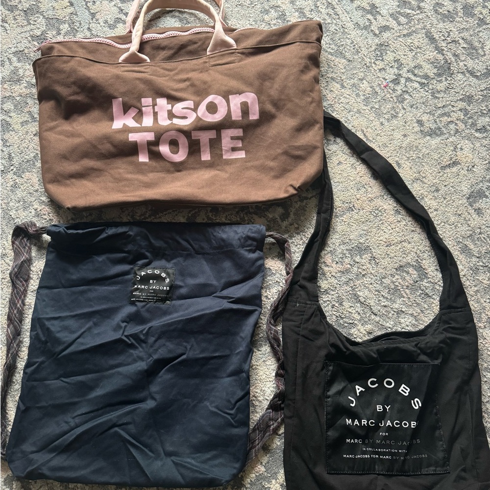 Kitson tote, 2 Marc Jacob’s bags